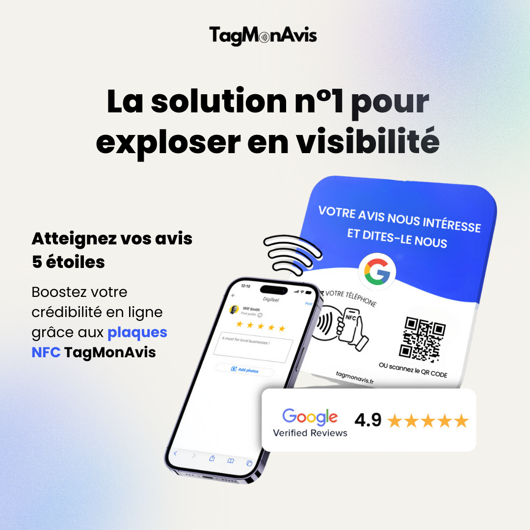 Plaque NFC Google Avis