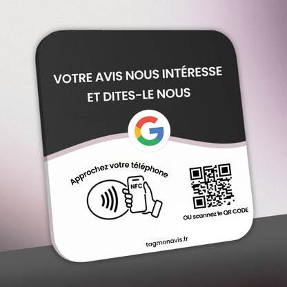Plaque NFC Google Avis