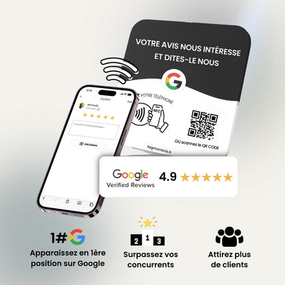 Plaque NFC Google Avis