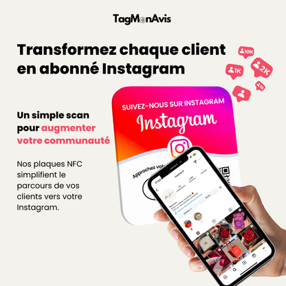 Plaque NFC Instagram